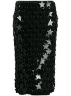 Paco Rabanne Star Chain Link Skirt - Black