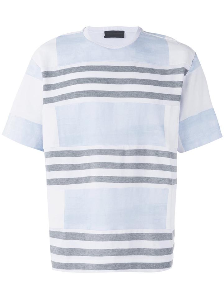 Diesel Black Gold - Striped T-shirt - Men - Cotton - S, White, Cotton