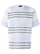Diesel Black Gold - Striped T-shirt - Men - Cotton - S, White, Cotton