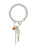 Justine Clenquet Embellished Charm Bracelet - Silver