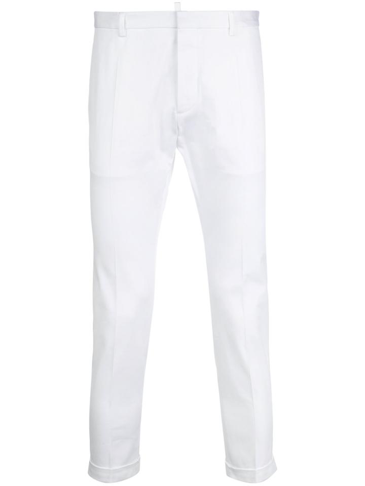 Dsquared2 Slim Tapered Trousers - White