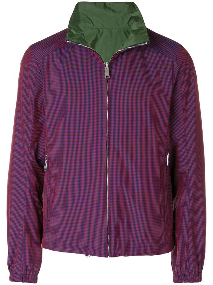 Prada High-neck Zip Jacket - Red