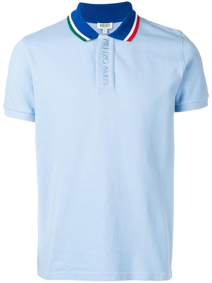 Kenzo Embroidered Polo - Blue