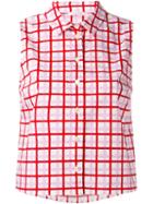 P.a.r.o.s.h. Checked Shirt, Women's, Size: Large, Red, Cotton/spandex/elastane