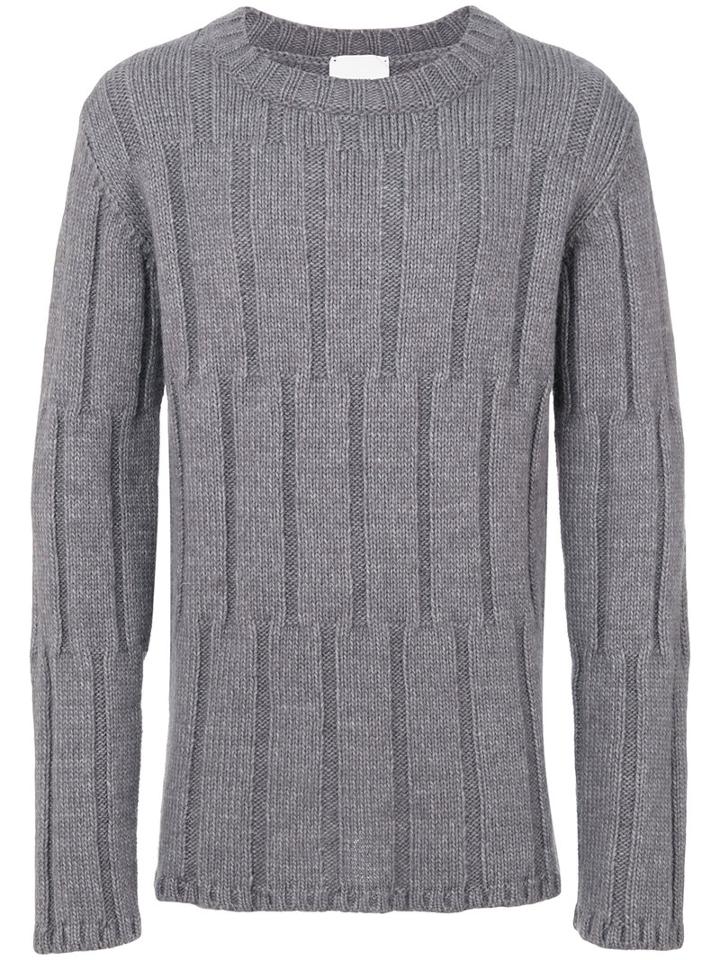 Lost & Found Rooms - Crew Neck Sweater - Men - Acrylic/wool/alpaca - M, Grey, Acrylic/wool/alpaca