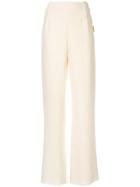 Hermès Pre-owned Silk Straight Trousers - Neutrals
