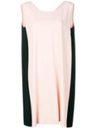 Antonelli Colour Block Shift Dress - Pink & Purple
