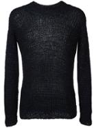 Maison Flaneur - Casual Jumper - Men - Silk/cotton - 48, Blue, Silk/cotton