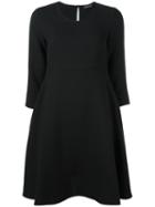 Twin-set Wide Flare Dress, Women's, Size: Large, Black, Polyester/spandex/elastane/wool