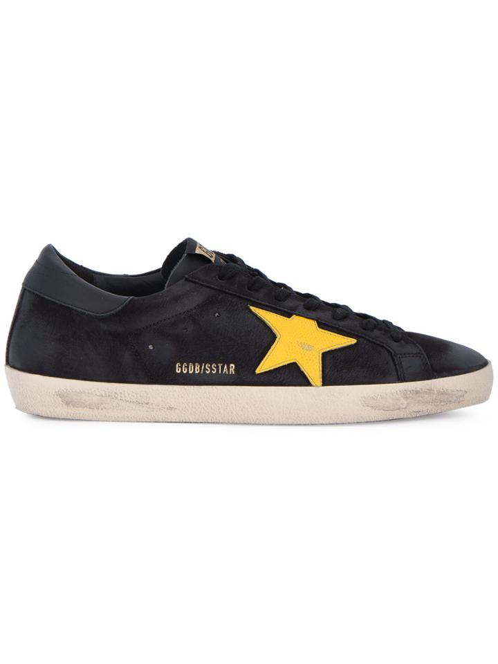 Golden Goose Deluxe Brand Superstar Yellow Sneakers - Black