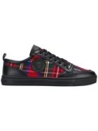 Versace Martin Check-print Sneakers - Red