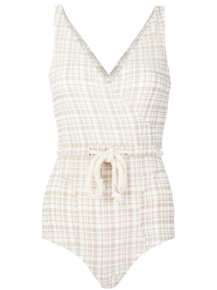 Lisa Marie Fernandez Plaid Swimsuit