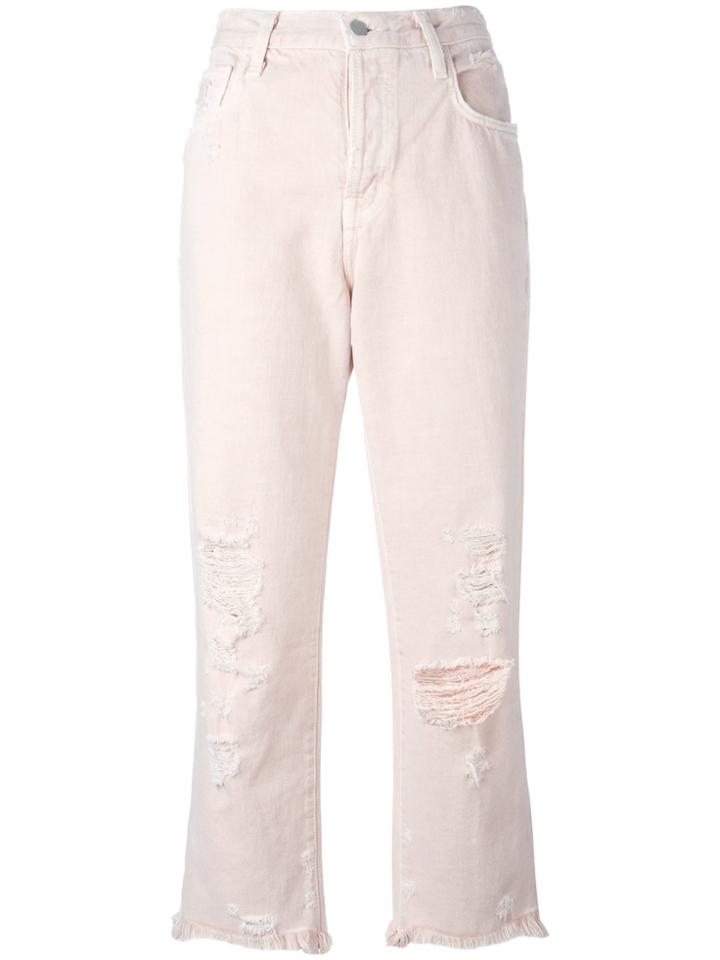 J Brand Ivy Cropped Jeans - Pink & Purple