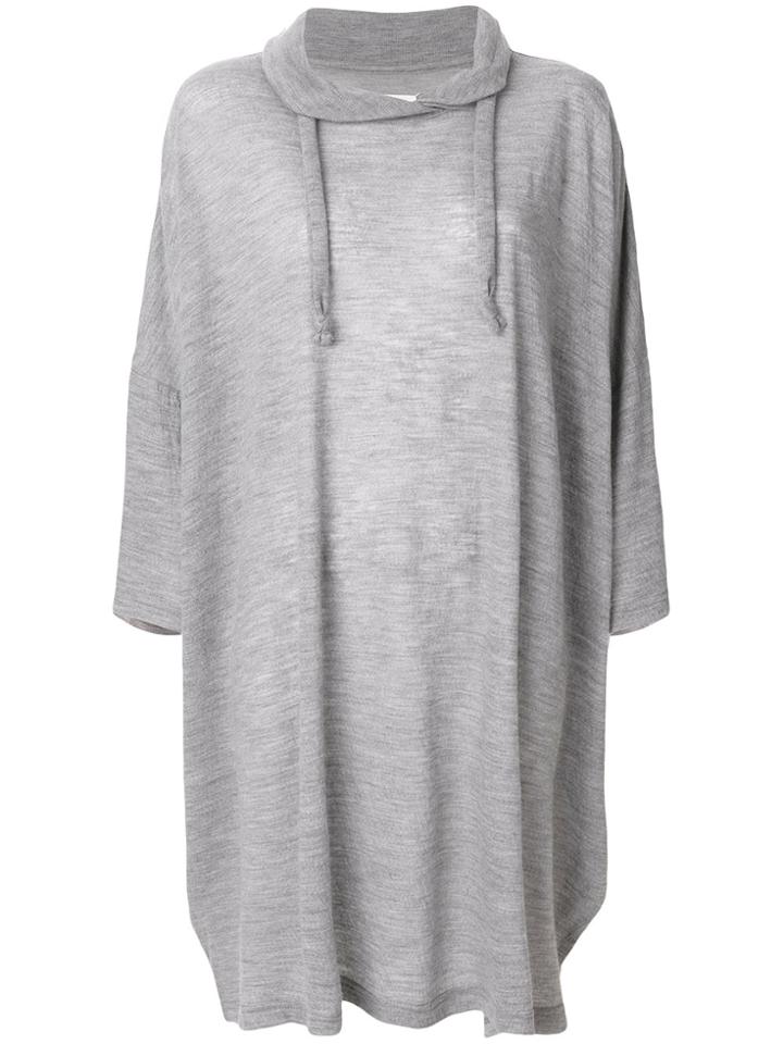 Maison Margiela Drawstring Oversize T-shirt - Grey