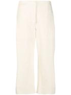 Lemaire Cropped Chino Trousers - White