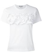 Comme Des Garçons Comme Des Garçons - Ruffled T-shirt - Women - Cotton - Xs, White, Cotton