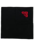 Givenchy Logo Embossed Scarf - Black