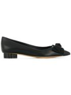 Salvatore Ferragamo Pointed Ballerina Shoes - Black