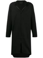 Alchemy Hooded Longline Jacket - Black