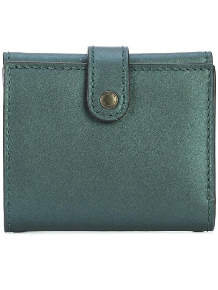 Coach Small Trifold Wallet - Green