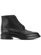 Saint Laurent William 24 Wingtip Lace-up Boot - Black