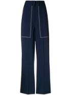 Ports 1961 Straight Leg Trousers - Blue