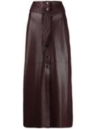 Nanushka Arfen Vegan Leather Midi Skirt - Purple