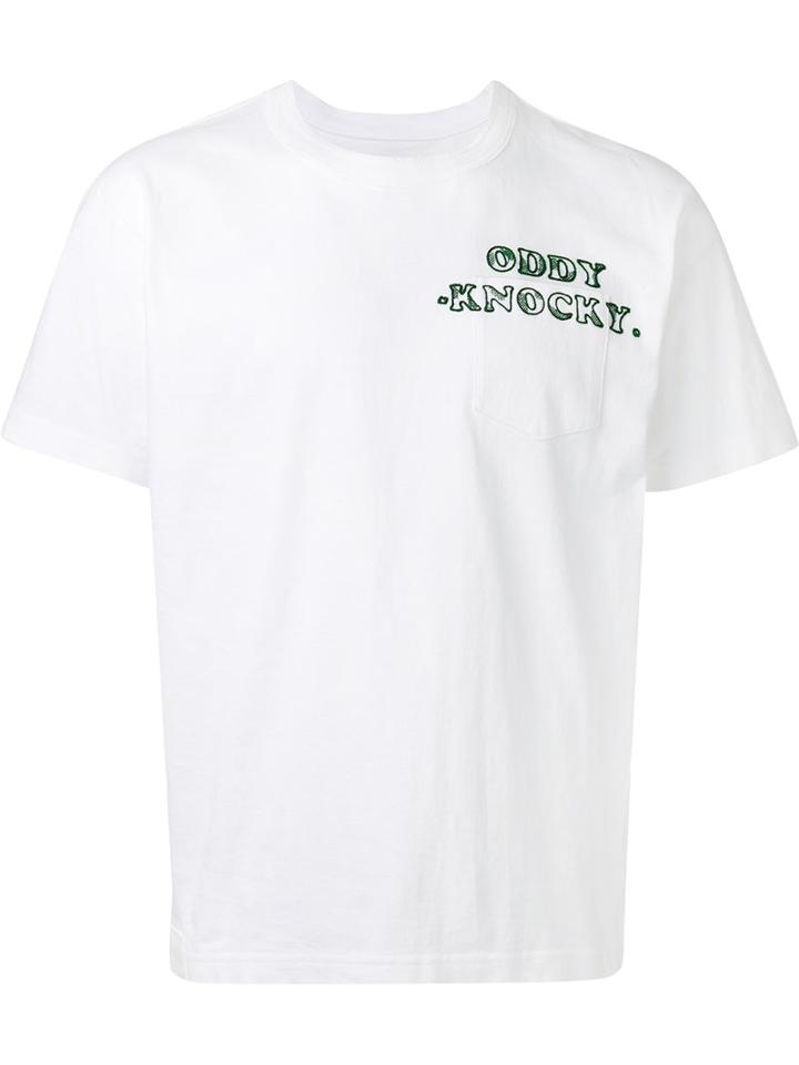 Sacai Patch Pocket T-shirt, Men's, Size: 4, White, Cotton