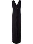 Tom Ford Circle Buckle Dress, Women's, Size: 40, Black, Silk