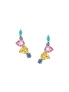 Sarah Noor Curved Clip Earrings - Multicolour