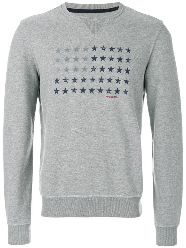 Woolrich Star Flag Sweatshirt - Grey