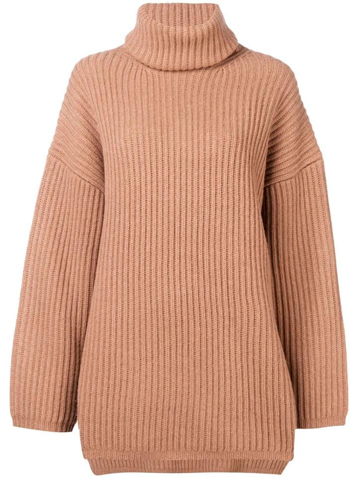 Acne Studios Oversized Turtleneck Sweater - Brown