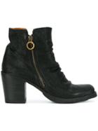 Fiorentini + Baker Crease Effect Zip Ankle Boots