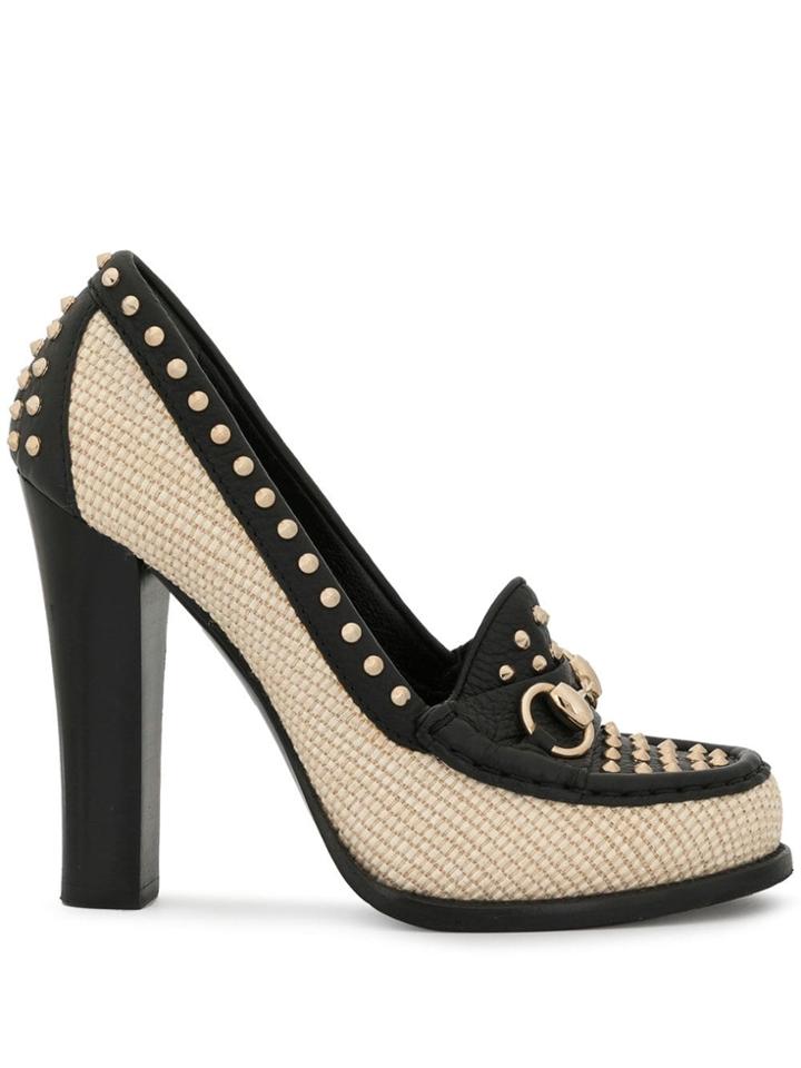 Gucci Pre-owned Horsebit Studs Pumps - Neutrals