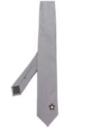 Prada Star Patch Tie - Grey