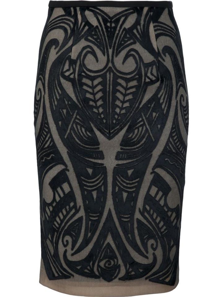 Yigal Azrouel 'geo Burnout' Pencil Skirt