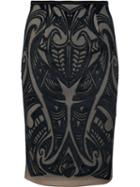 Yigal Azrouel 'geo Burnout' Pencil Skirt