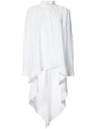 Forme D'expression - High Low Hem Shirt - Women - Cotton/linen/flax - 44, White, Cotton/linen/flax