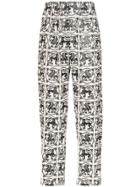 Edward Crutchley X Woolmark Animal-print Trousers - White