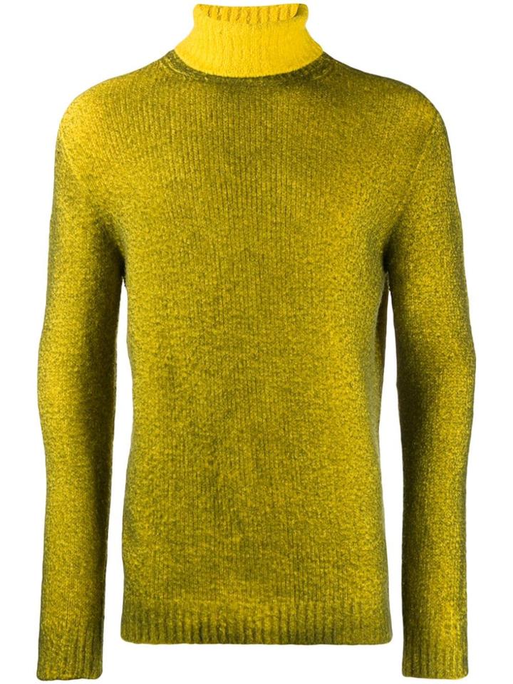 Avant Toi Turtle Neck Sweatshirt - Yellow