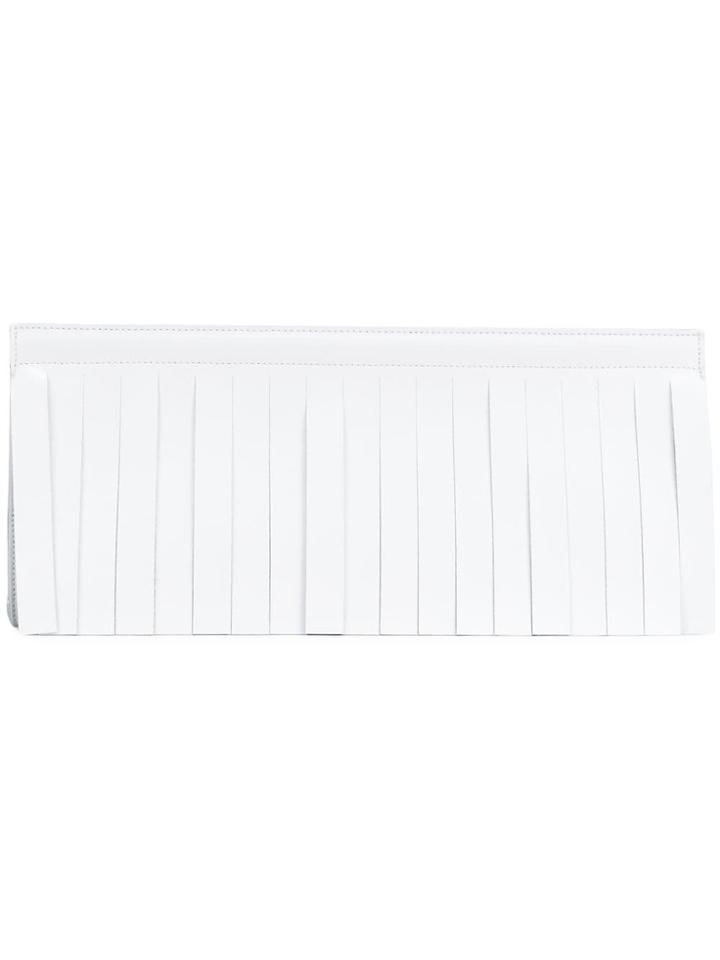 Mm6 Maison Margiela Spliced Long Clutch - White