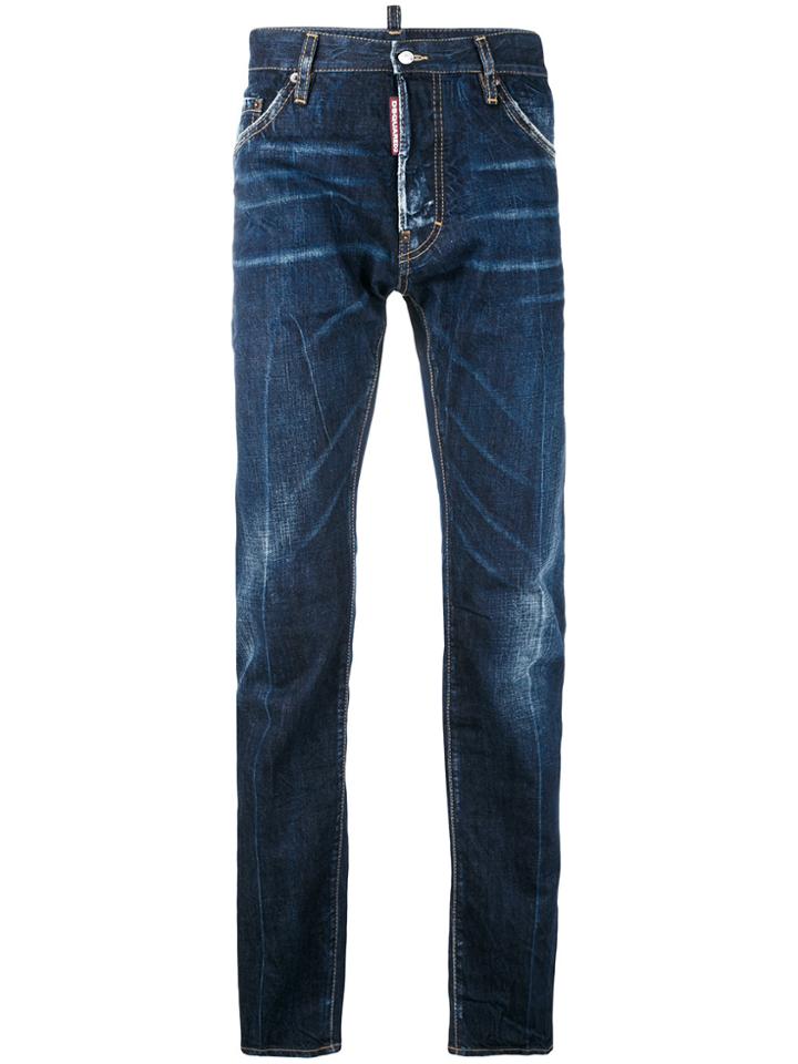 Dsquared2 Denim Straight Jeans - Blue