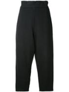 Marna Ro High Waist Cropped Trousers, Men's, Size: Xs, Black, Cotton