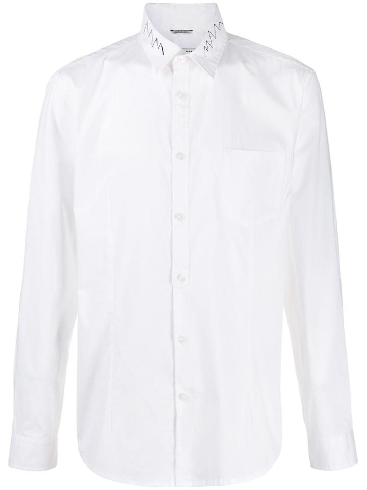 Daniele Alessandrini Contrast Stitch Shirt - White