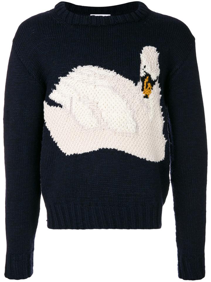 Jw Anderson Swan Sweater - Blue