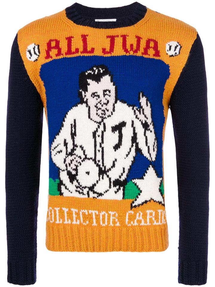 Jw Anderson Baseball Card Sweater - Multicolour