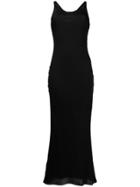 Maison Margiela Round Neck Maxi Dress - Black