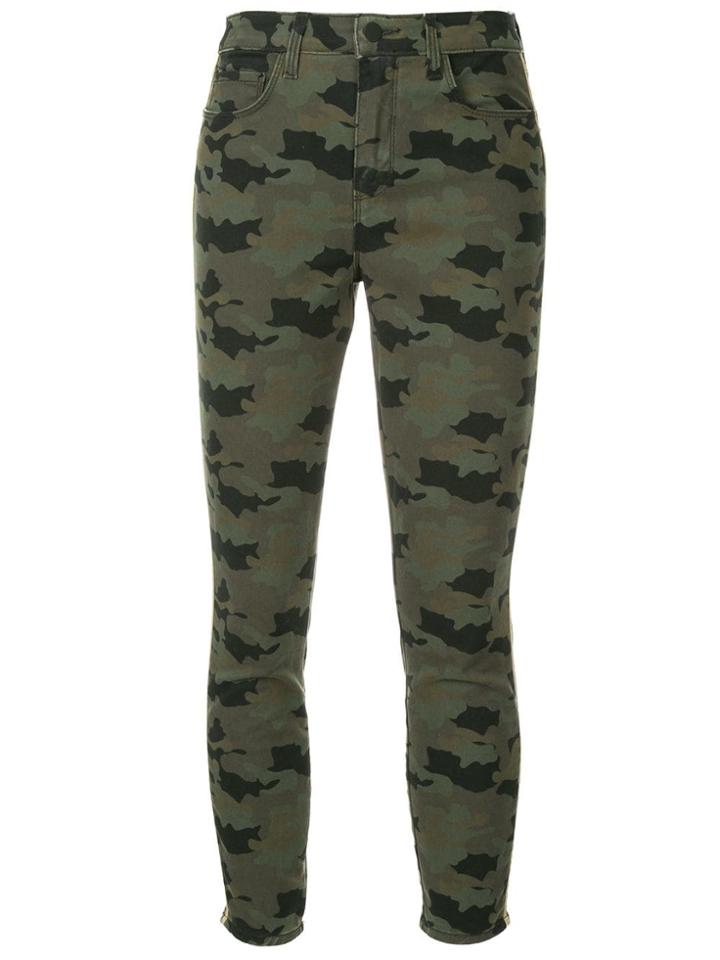 L'agence Camouflage Print Jeans - Green