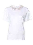 Christopher Kane Ruffle Trim T-shirt - White