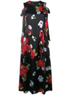 Simone Rocha Bow Ribbon Floral Dress - Black